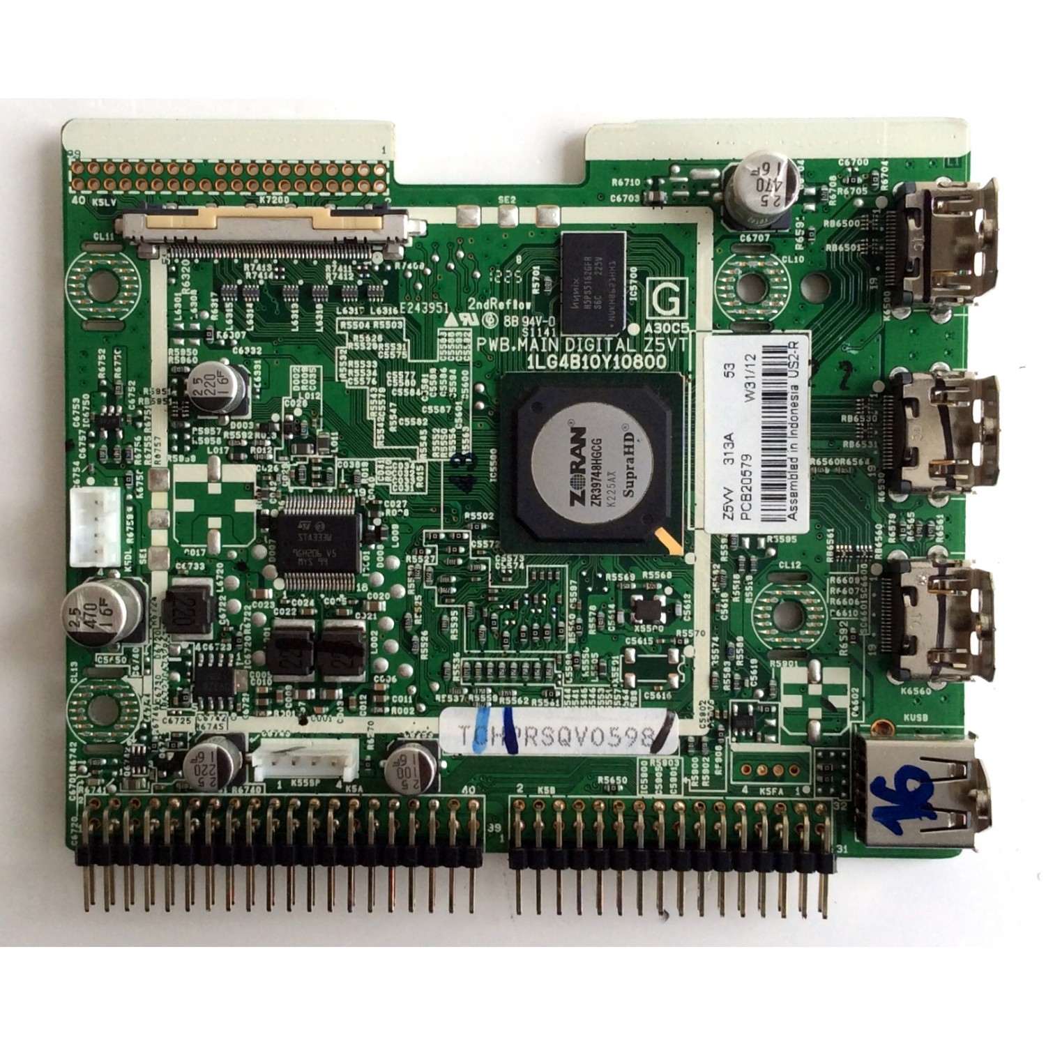 TARJETA MAIN DIGITAL / SANYO Z5VV / 1LG4B10Y10800 Z5VV / 1LG4B10Y10800 / PANEL T420HVN02.0 / MODELO DP42841 P42841-06